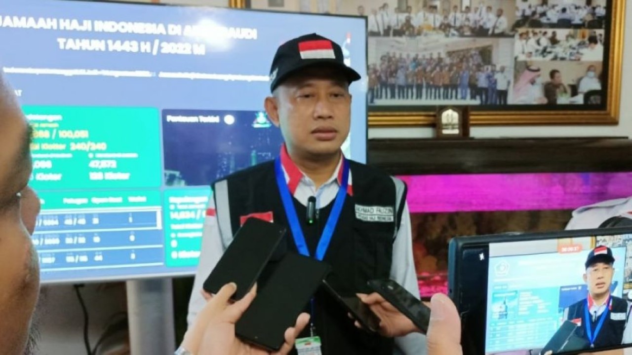 Kepala Biro Humas, Data, dan Informasi Akhmad Fauzin mengimbau jamaah haji tetap tenang dan tidak perlu khawatir. (Humas Kemenag)