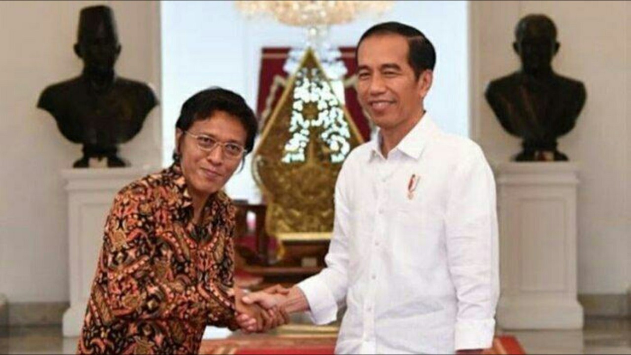 Presiden Jokowi dan Adian Napitupulu. (Net)