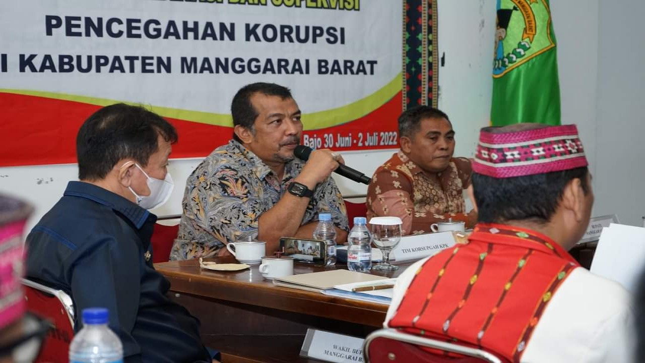 Pemda Manggarai Barat Menggelar Rapat Koordinasi dan Supervisi Pencegahan Korupsi bersama KPK di Labuan Bajo. Foto (Istimewa)