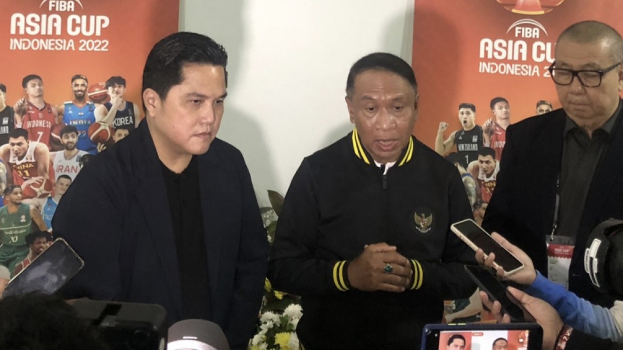 Menpora Zainudin Amali bersama Erick Thohir