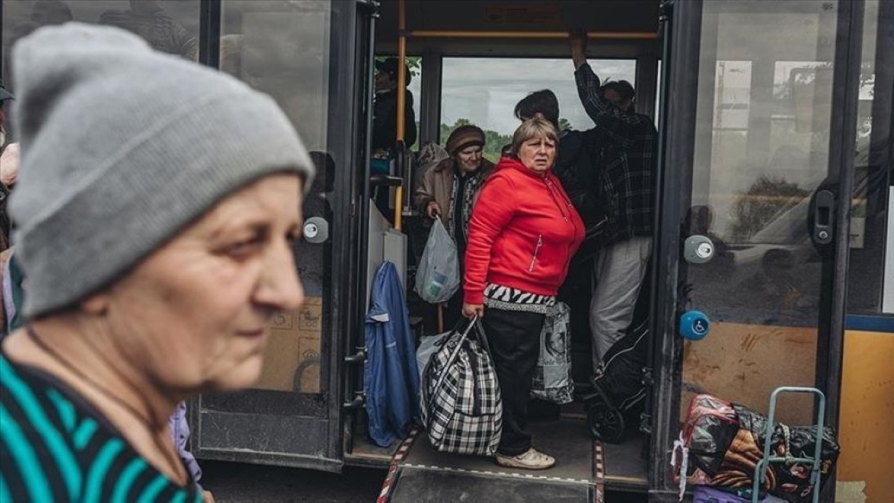 Pengungsi Ukraina. (Anadolu Agency)