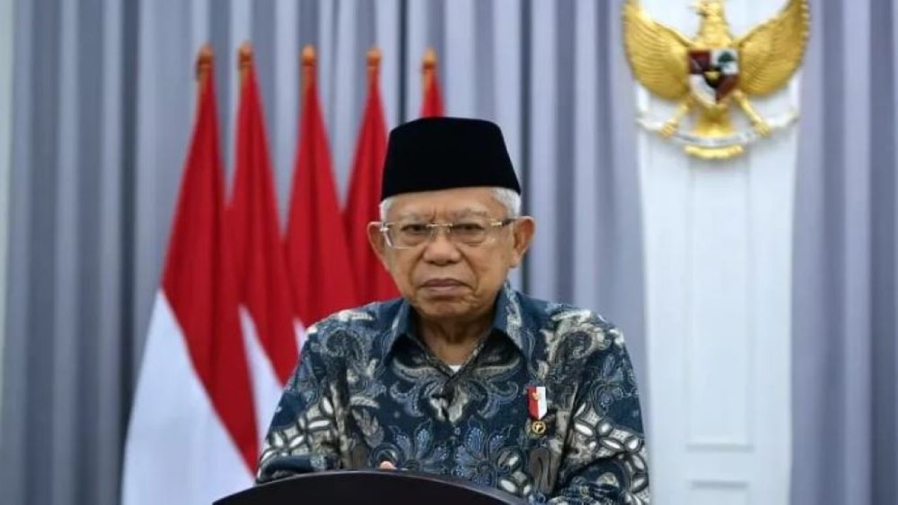 Wapres KH Ma'ruf Amin mengucapkan selamat Iduladha bagi seluruh umat Islam di Tanah Air dan di negara lain. (EP/RJP-BPMI Setwapres)