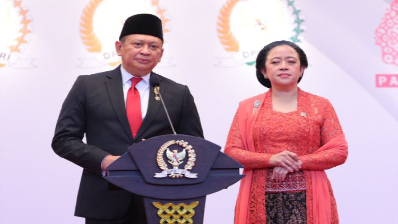 Ketua MPR RI Bambang Soesatyo dan Ketua DPR RI Puan Maharani. Foto; Dok MPR