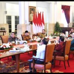 Ketua MPR RI Bambang Soesatyo dan para ketua lembaga tinggi negara mengikuti rapa konsultasi bersama Presiden joko Widodo-1660471811