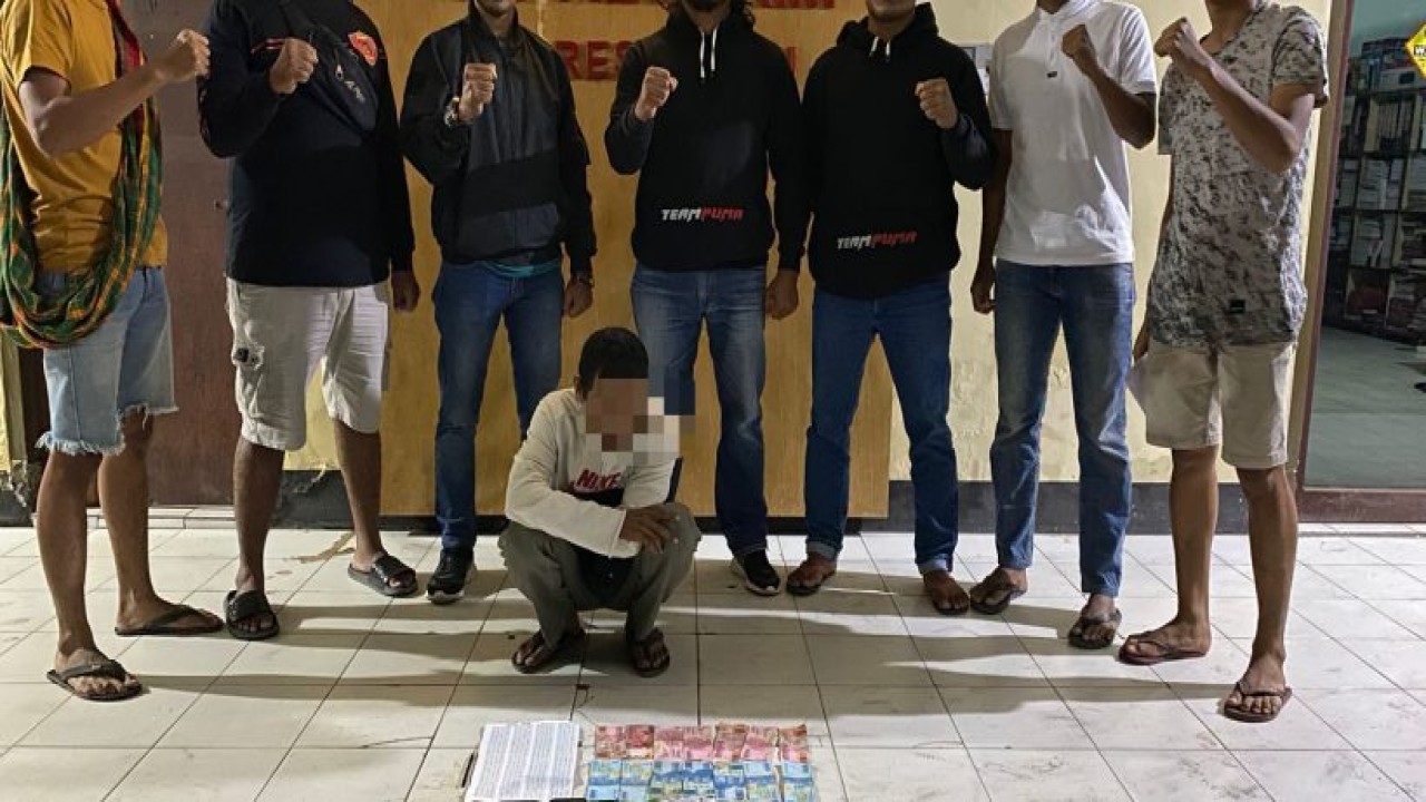 Pelaku Judi Online saat diamankan Polisi. Foto (Istimewa)