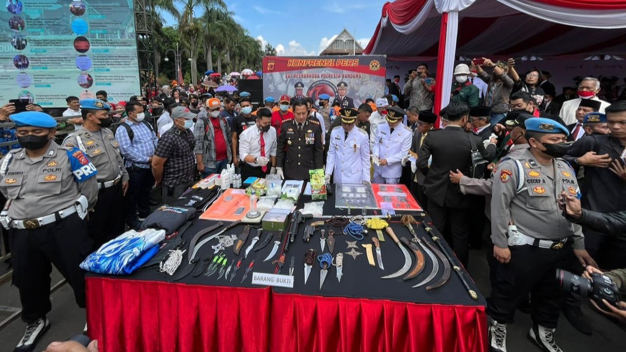 Polresta Bandung ungkap kasus pedaran narkoba