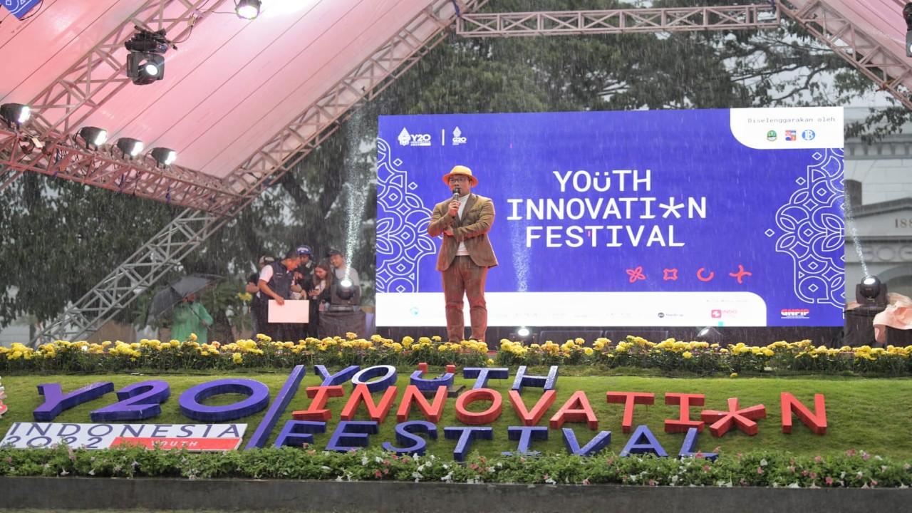 Ridwab Kamil saat Youth Innovation Festival .