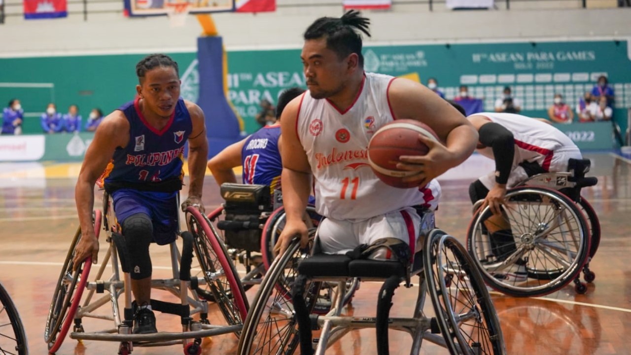 Tim basket kursi roda putra Indonesia