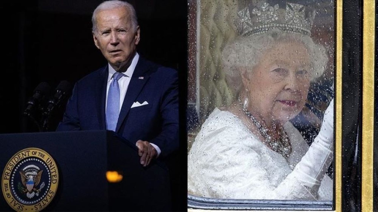 Joe Biden secara resmi menerima undangan untuk pemakaman Ratu Elizabeth II. (Anadolu Agency)