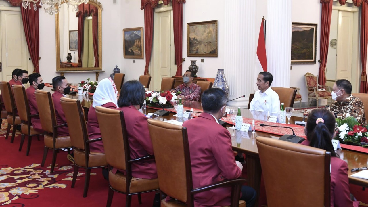 Pengurus FPTI bersama Presiden Joko Widodo