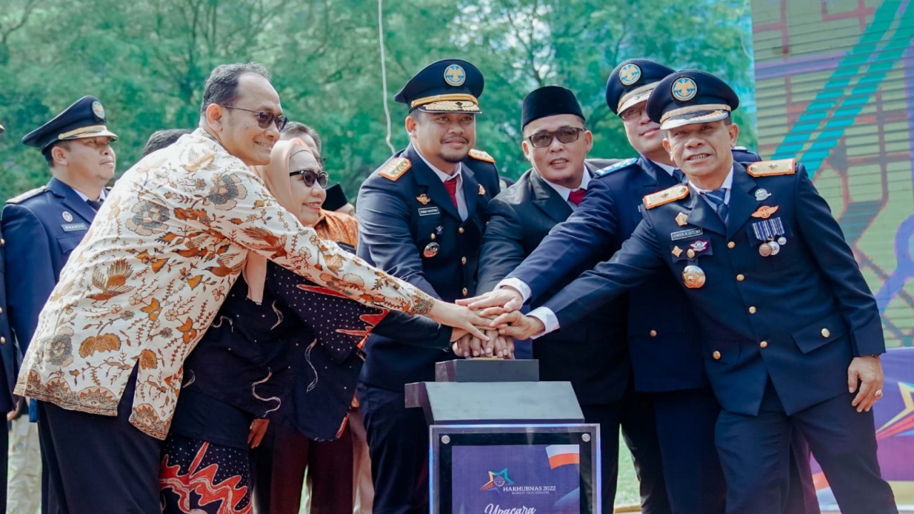 Wali Kota Medan Bobby Nasution saat peluncuran aplikasi Moovit/ist