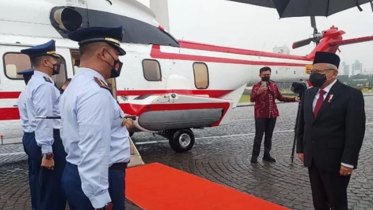 Wapres KH Ma'ruf Amin akan menjadi Inspektur Upacara Penetapan Komponen Cadangan Tahun Anggaran 2022 di Pusat Pendidikan dan Latihan Pasukan Khusus (Pusdiklatpassus). (NN/SK-BPMI, Setwapres)