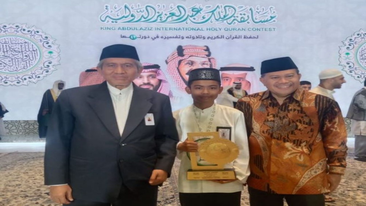 Zahran Auzan meraih juara 2 Musabaqah Hafalan Al-Qur'an Internasional di Arab Saudi. (Istimewa/Kemenag)