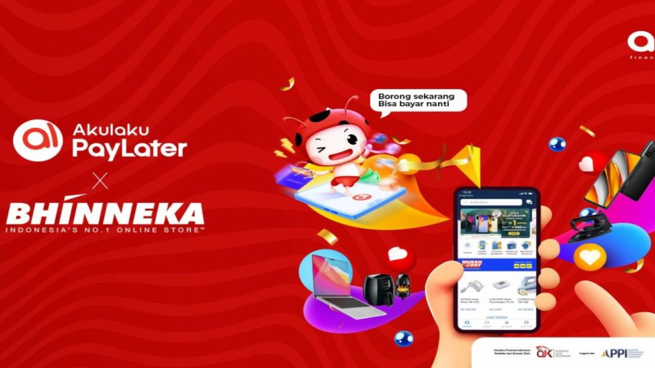 Akulaku Paylater kerjasama dengan platform Bhinneka (Antara/HO/Akulaku)