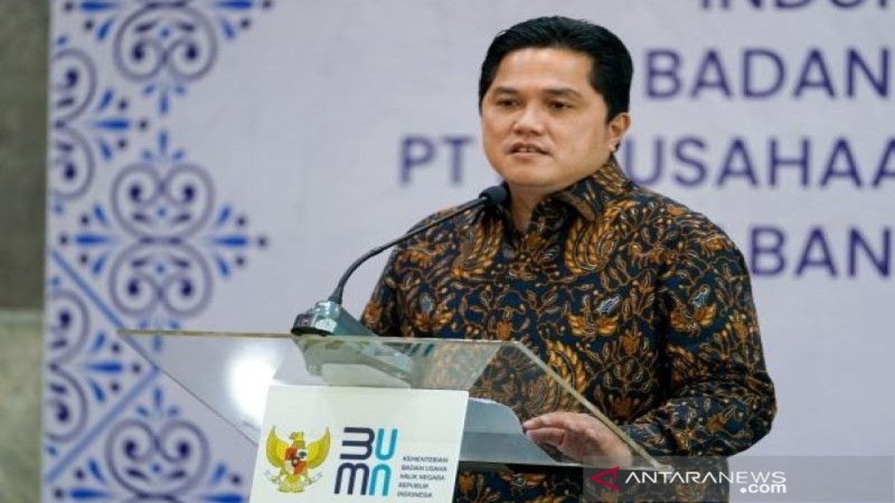 Menteri BUMN Erick Thohir. ANTARA/HO-Kementerian BUMN/am.