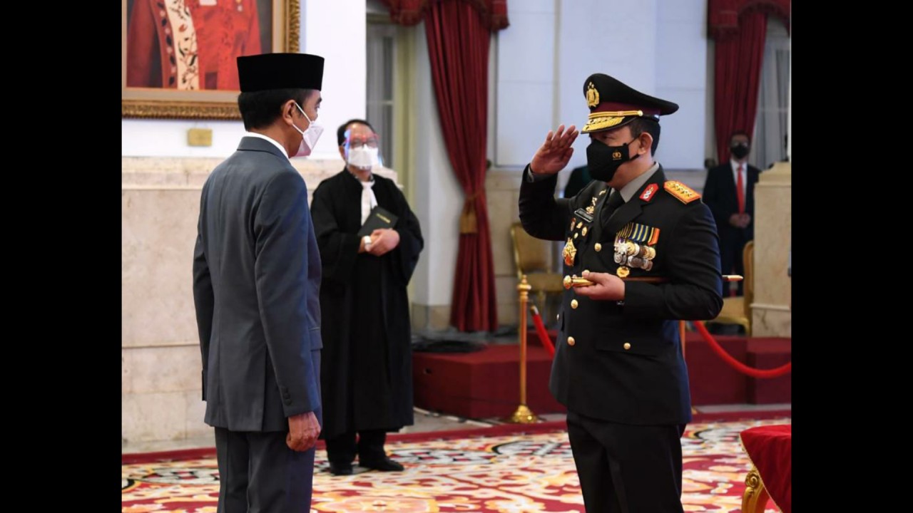 Presiden Jokowi dan Kapolri Jenderal Listyo Sigit Prabowo. (Net)