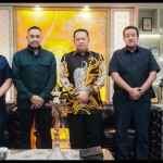 Ketua MPR RI sekaligus Ketua Umum IMI Bambang Soesatyo (tengah)-1665129384