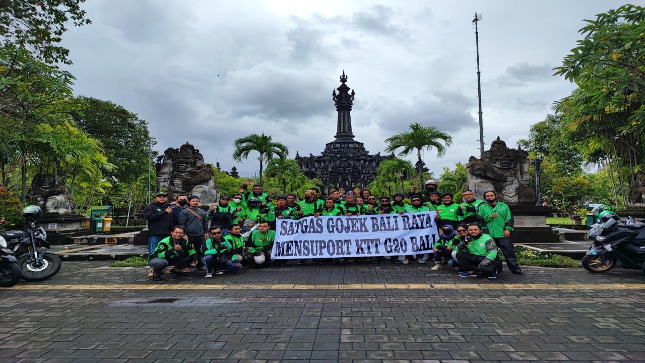 Satgas Gojek Bali Raya siap mendukung pelaksanaan KTT G20 Bali. Foto (Istimewa)
