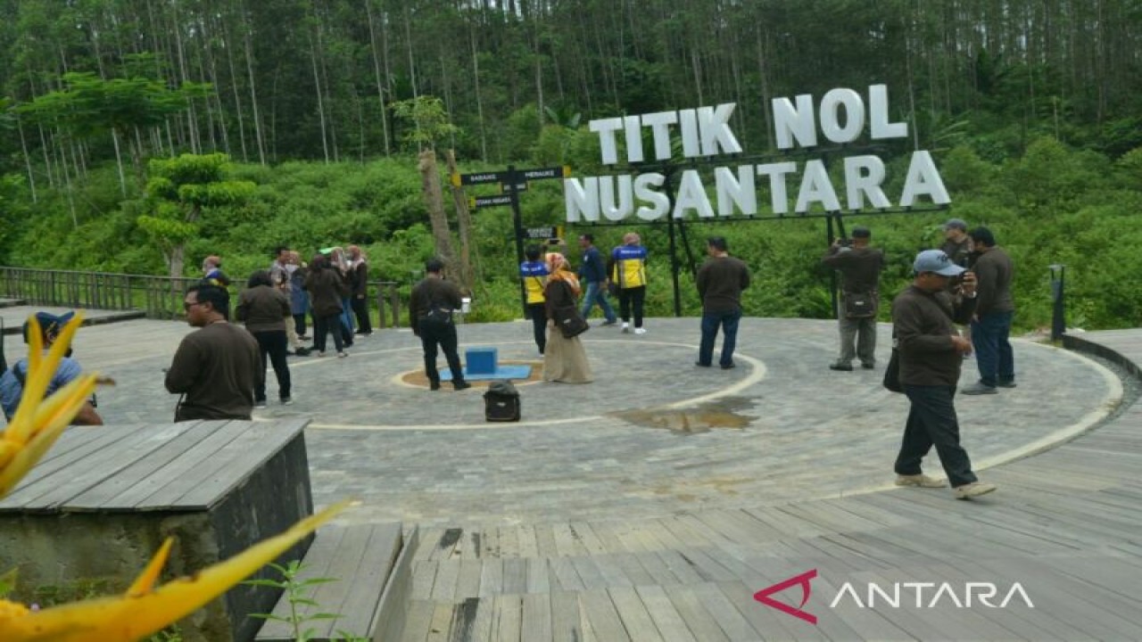 Titik Nol Nusantara di IKN Nusantara (ANTARA/M. Ghofar)