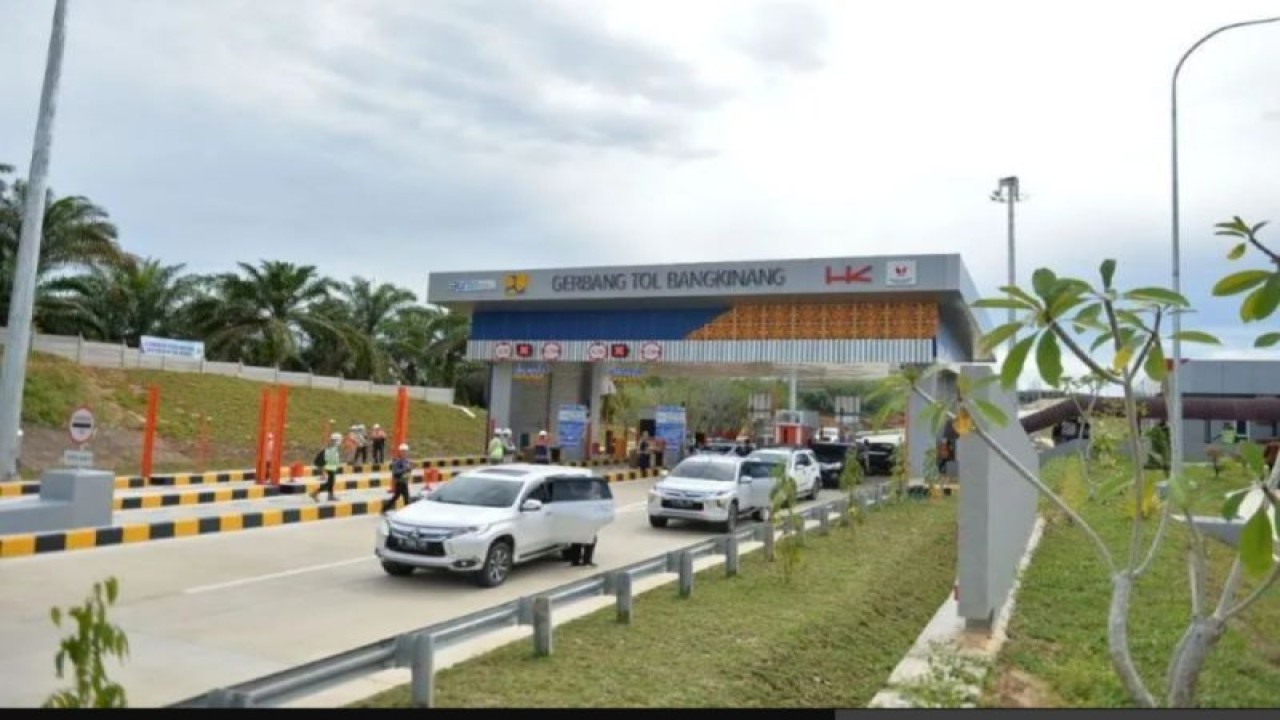 Pintu Tol Pekanbaru-Bangkinang. ANTARA/HO-Diskominfotik Riau.