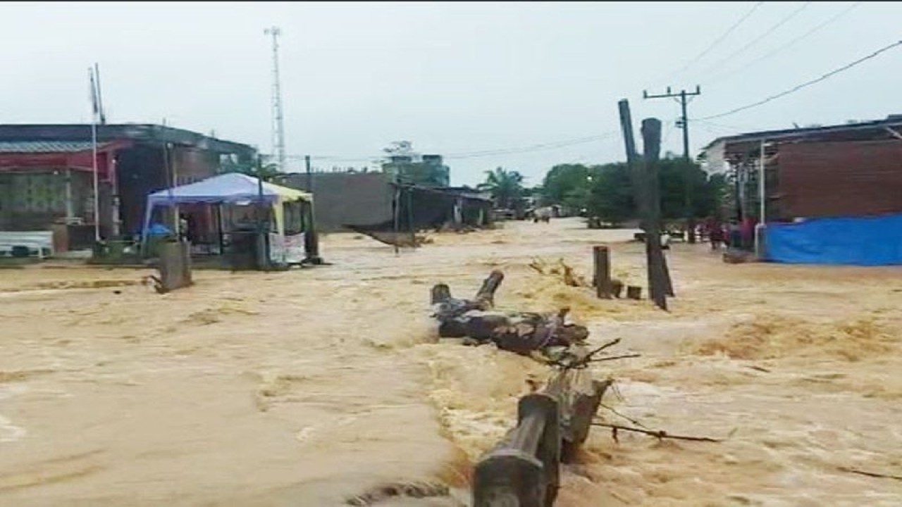 Banjir di Aceh Timur, Sabtu (8/10/2022). ANTARA/HO