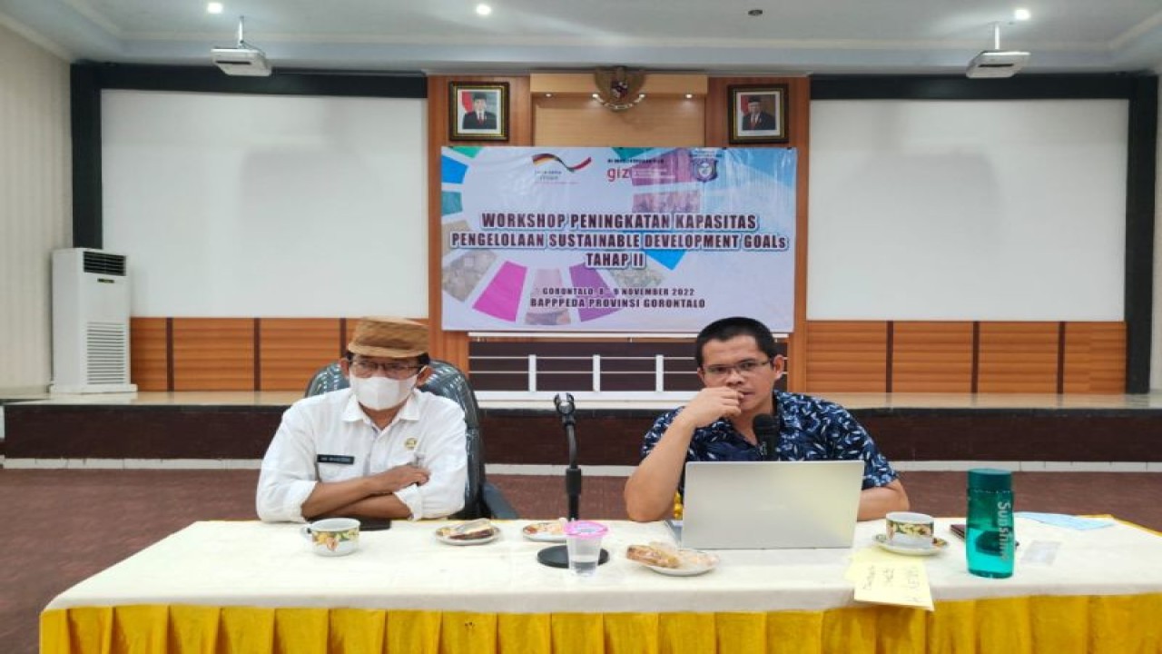 Bappeda dan GIZ gelar tingkatan kapasitas pengelolaan SDGs di Provinsi Gorontalo, Rabu. (ANTARA/Debby Mano)