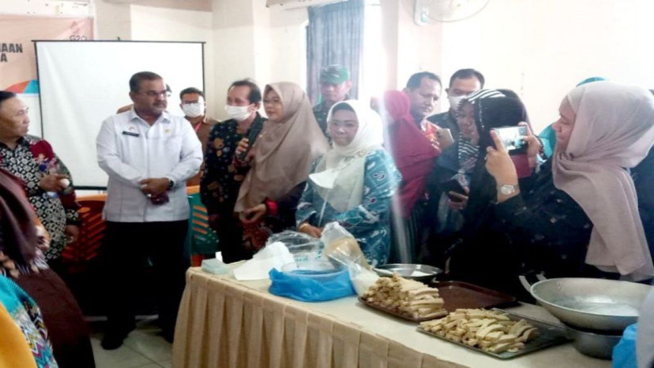 BKKBN Kepri fasilitasi pengolahan bahan makanan keluarga beresiko stunting di Kabupaten Karimun (ANTARA/HO-BKKBN Kepri)