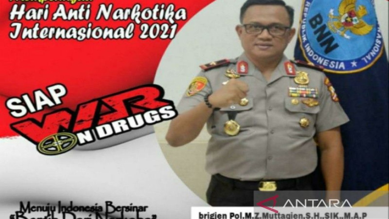 Kepala BNN Provinsi Kepulauan Babel Brigjen Pol MZ . Muttaqien. ANTARA/Aprionis