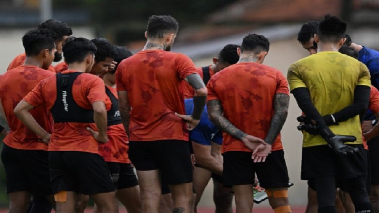 Pemain Borneo FC saat pemusatan latihan di Yogyakarta. (ANTARA/HO-Borneo FC)