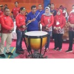 Bupati Bangka Mulkan secara resmi buka lomba Marching Band Bupati Cup 2022. ANTARA/Kasmono-1668995838