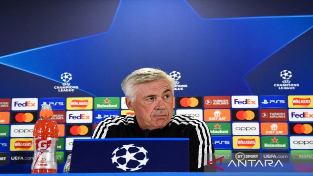 Pelatih Real Madrid asal Italia Carlo Ancelotti (AFP/ANDY BUCHANAN)