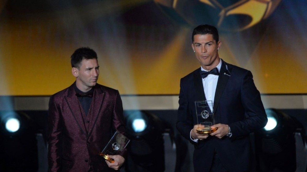 Cristiano Ronaldo dan Lionel Messi. (Football365)