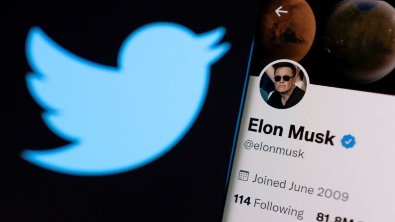Elon Musk menyebut Twitter berpotensi bangkrut. (Reuters)
