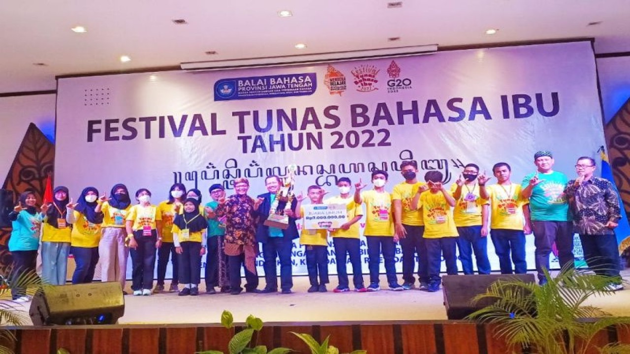 Penyelenggaraan Festival Tunas Bahasa Ibu (FTBI) Tingkat Provinsi Jawa Tengah 2022. (ANTARA/HO-Balai Bahasa Jateng)