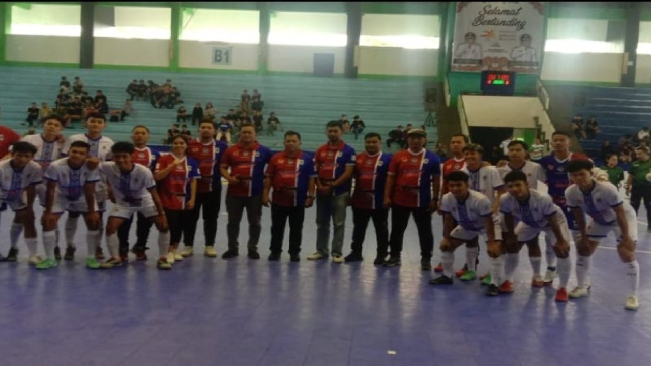 Tim Putra Futsal Kabupaten Kapuas Hulu yang berlaga pada Porprov Kalimantan Barat, di Pontianak. ANTARA/HO-Asosiasi Futsal Kapuas Hulu.