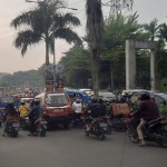 Jalan Boulevard Grand Depok City yang kerap terjadi kemacetan. (ANTARA/Foto: Feru Lantara)-1668739013