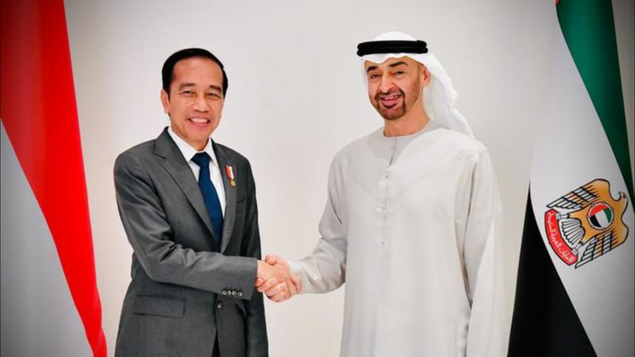 Press Jokowi dan Presiden UEA Mohammed bin Zayed Al Nahyan (MBZ). (Net)