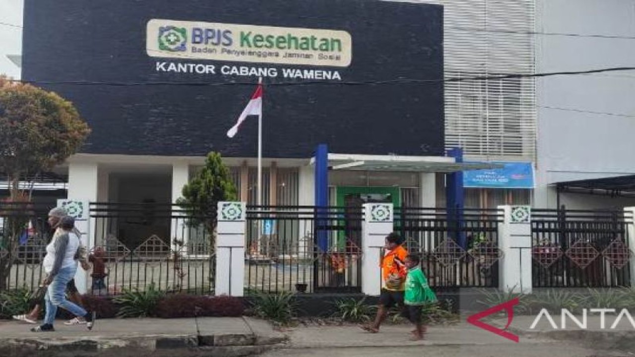 Kantor BPJS Wamena yang membawahi beberapa kabupaten di pegunungan Papua, termasuk Yalimo. ANTARA/Marius Frisson Yewun