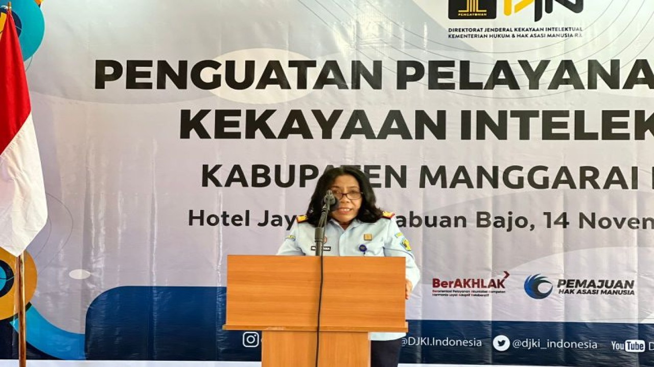 Kantor Wilayah Kementerian Hukum dan Hak Asasi Manusia Provinsi Nusa Tenggara Timur menggelar Kegiatan Pelayanan Publik Kekayaan Intelektual (KI) di Labuan Bajo, Manggarai Barat, Senin (14/11/2022). (ANTARA/HO-Kemenkumham NTT)