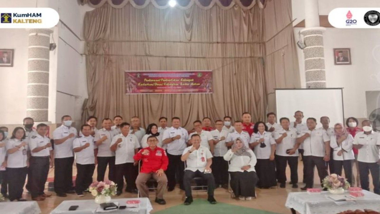 Kanwil Kemenkumham Kalteng melaksanakan pembinaan Desa/Kelurahan Sadar Hukum di Kabupaten Kapuas, Rabu (30/11/2022). (ANTARA/HO-Kanwil Kemenkumham Kalteng)