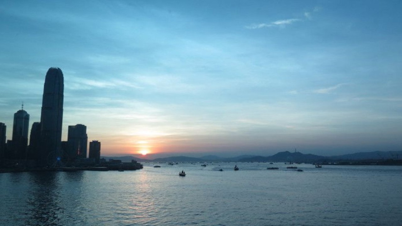 Pemandangan di Kawasan Victoria Harbour, Hong Kong. (ANTARA/M. Irfan Ilmie)