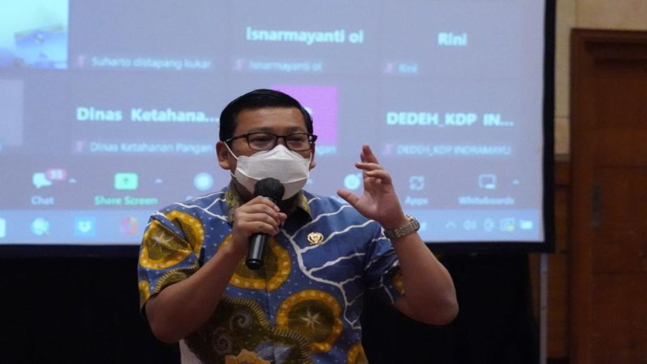 Kepala Badan Pangan Nasional Arief Prasetyo Adi dalam acara Sinergi Program Penguatan Ketersediaan dan Stabilisasi Pangan Wilayah di Yogyakarta, Senin (21/11/2022) (ANTARA/HO/Bapanas)