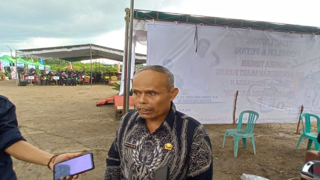 Kepala Dinas Pertanian Bangka Tengah, Sajidin (ANTARA/Ahmadi)