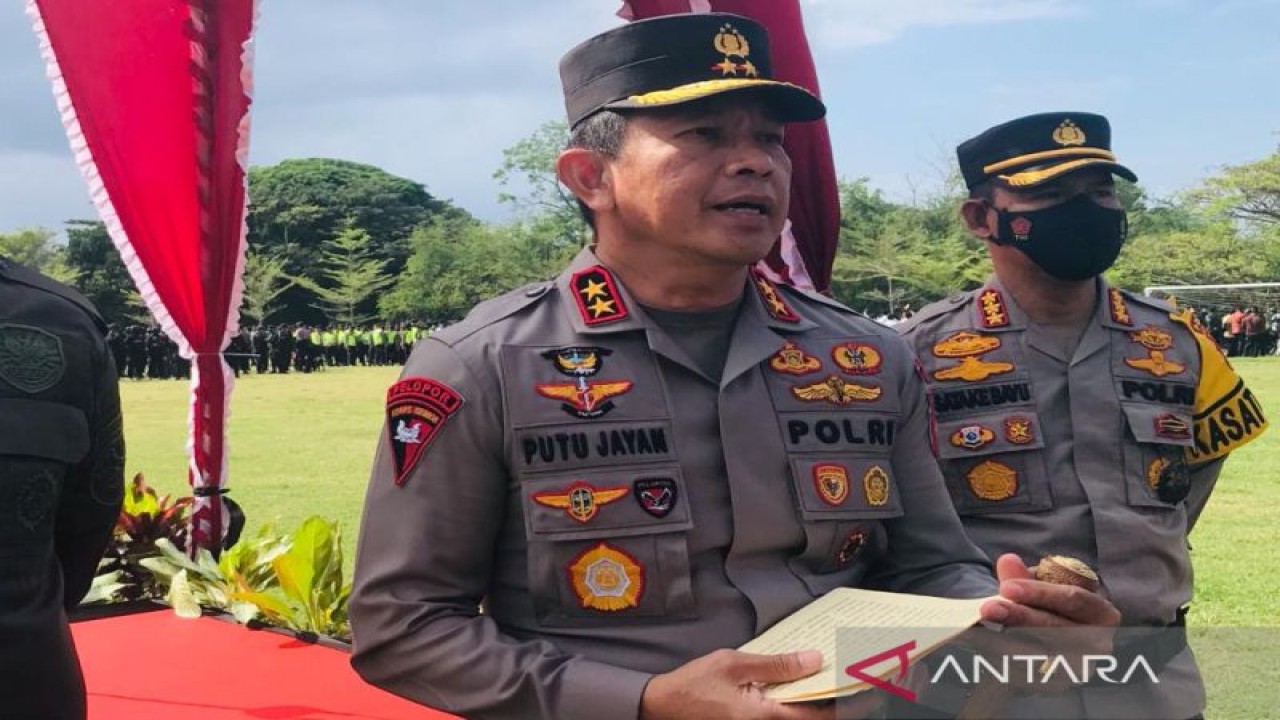 Kepala Kepolisian Daerah (Kapolda) Bali Inspektur Jenderal Polisi Putu Jayan Danu Putra. ANTARA/Rolandus Nampu