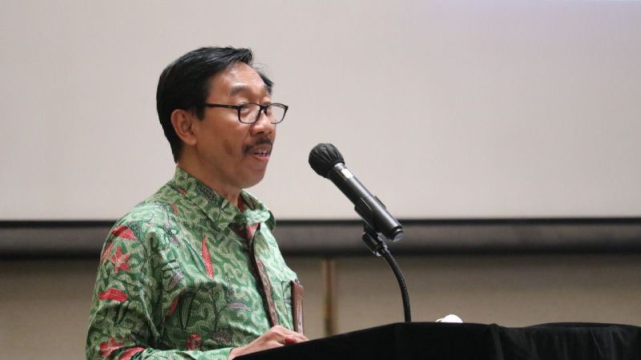 Ketua KASN Agus Pramusinto pada Forum Konsultasi Publik (FKP) dengan tema “Refleksi Membangun Sistem Merit" di Jakarta, Senin (28-11-2022) (ANTARA/HO-KASN)