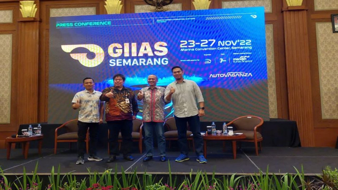 Konferensi pers GIIAS Kota Semarang 2022. (ANTARA/HO-Dok)