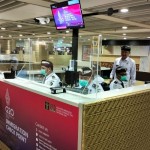 Konter khusus untuk layanan keimigrasian bagi delegasi G20 di Bandara Internasional Ngurah Rai Bali. ANTARA/Muhammad Zulfikar-1668221227