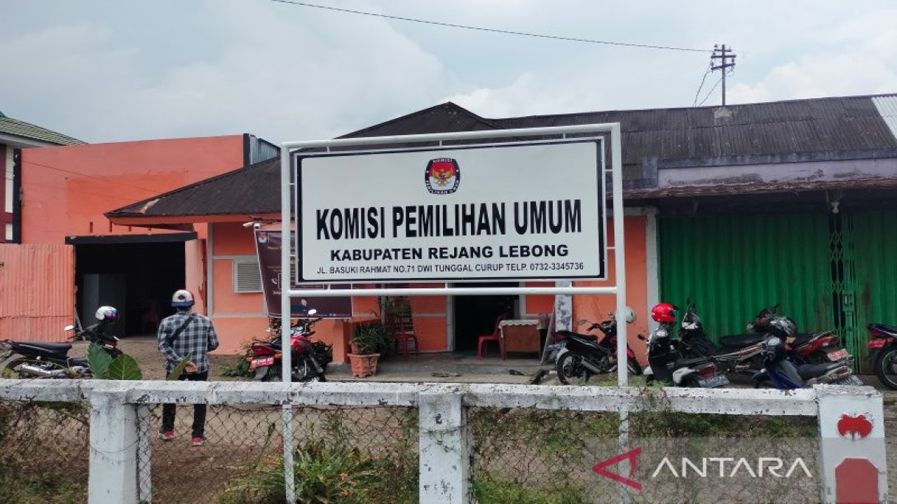 Kantor Komisi Pemilihan Umum (KPU) Rejang Lebong, Provinsi Bengkulu. dok.ANTARA