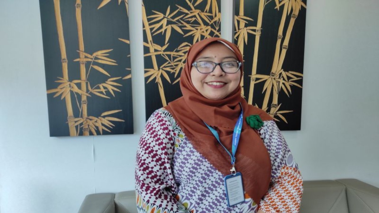 Ketua Tim Program Matching Fund Kedaireka Dosen Sekolah Tinggi Manajemen PPM (STM PPM), Dr Aprihatiningrum Hidayati MM, di Jakarta, Senin (21/11/2022). (ANTARA/Indriani)