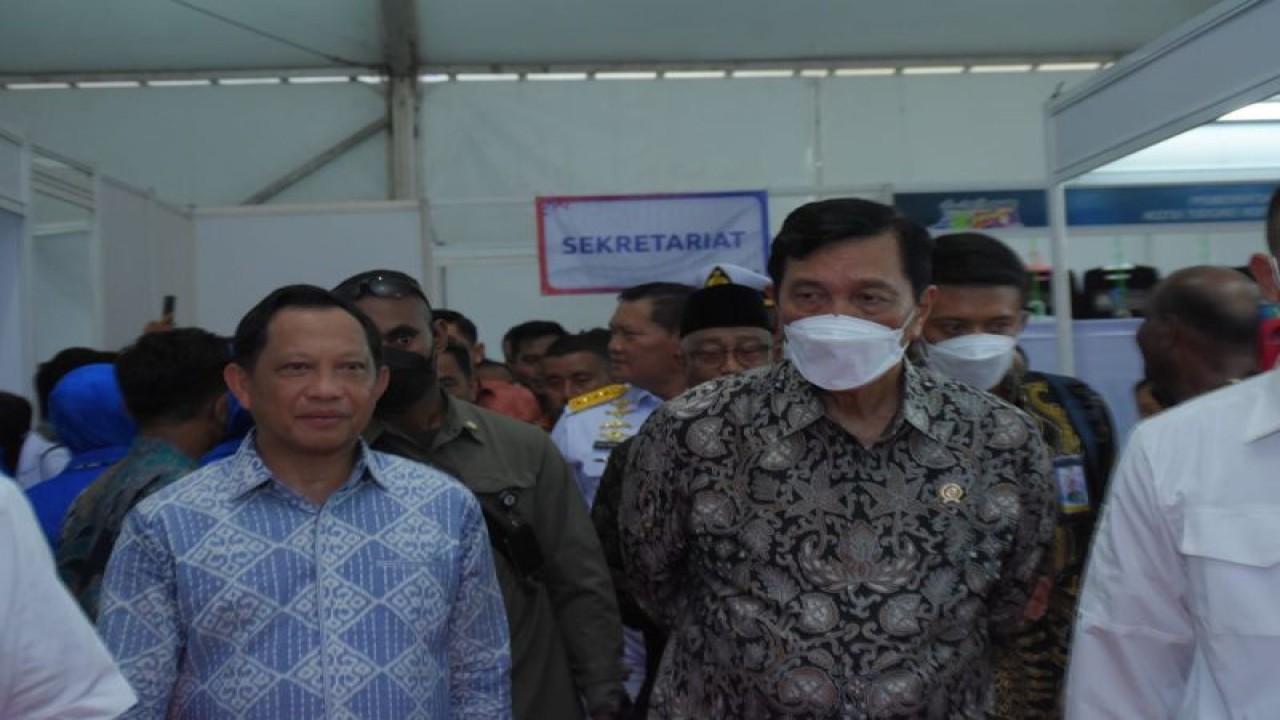 Sejumlah Menteri menghadiri perhelatan Sail Tidore 2022 di Kota Tidore Kepulauan Maluku Utara. Kegiatan ini berlangsung pada tanggal 24-29 November 2022. ANTARA/Abdul Fatah